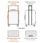 Mixi Gorgeous Wide Handle Suitcase 24" Travel Luggage Rolling Wheels Women Men 20" Carry On Cabin Hardside Patent Design M9276