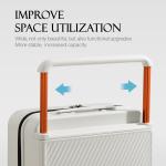 Mixi Gorgeous Wide Handle Suitcase 24" Travel Luggage Rolling Wheels Women Men 20" Carry On Cabin Hardside Patent Design M9276