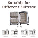 U+U 4 Set Compression Packing Cubes - Ultralight Travel Organizers, Space-Saving Suitcase Organizer, Expandable Packing Cubes for Travel, Business Trip and Family Vacation (Leopard)