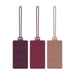 Travelon Set of 3 Silicone Privacy Luggage Tags