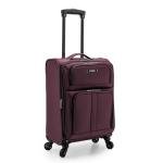 U.S. Traveler Anzio Softside Expandable Spinner Luggage, Burgundy, Carry-on 22-Inch