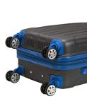 Rockland London Hardside Spinner Wheel Luggage, Two Tone Grey, Carry-On 20-Inch