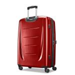 Samsonite Winfield 2 Hardside Expandable Luggage with Spinner Wheels, Burgundy, Checked-Large 28-Inch