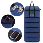 Versatile 5-Layer Folding Travel Bag with Wheels Large Capacity Waterproof Durable Luggage for Trip Weekend Getaways overnight