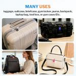 TSA Approved Luggage Locks, Ultra-Secure Dimple Key Travel Locks with Zinc Alloy Body, Black 4 Pack