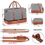 IBFUN Weekender Bags for Women, 21" Weekender Travel Bag, Travel Duffle Bag with Shoe Compartment Carry on Overnight Duffel Bag for Weekend Travel Business Trip, 3PCS