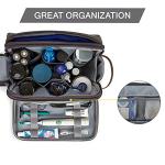 BAGSMART Toiletry Bag for Men, Canvas Travel Toiletry Organizer Dopp Kit Water-resistant Shaving Bag for Toiletries Accessories,Grey-Large