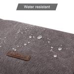 BAGSMART Toiletry Bag for Men, Canvas Travel Toiletry Organizer Dopp Kit Water-resistant Shaving Bag for Toiletries Accessories,Grey-Large