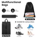 Prezon 8 Set/6 Set/4 Set Compression Packing Cubes for Travel, Lightweight Vacation Travel Essentials, Accessories for Suitcase Organizer Bags Set, Durable Luggage Organizer （8-Square-Black）