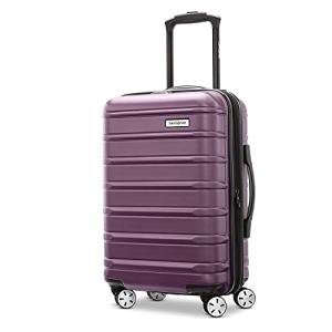 Samsonite Omni 2 International Carry-On Luggage with 360° Spinner Wheels - Scratch Resistant Hardshell - TSA, Airline-Approved - Expandable Polycarbonate Shell for Lightweight Travel - Purple