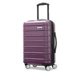 Samsonite Omni 2 International Carry-On Luggage with 360° Spinner Wheels - Scratch Resistant Hardshell - TSA, Airline-Approved - Expandable Polycarbonate Shell for Lightweight Travel - Purple