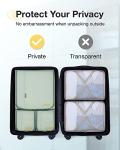 BAGSMART Keep Shape Packing Cubes for Travel, 6 Set Travel Cubes for Packing, Lightweight Suitcase Organizer Bags Set for Travel Essentials