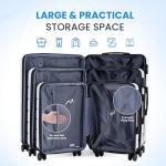 Simple Deluxe 28 Inch Hardside Carry On Luggage, Suitcase with Double Spinner Wheels & TSA Lock, Hard Shell Suitcase, Expandable Rolling Lightweight Luggage, White