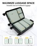 BAGSMART Keep Shape Packing Cubes for Travel, 6 Set Travel Cubes for Packing, Lightweight Suitcase Organizer Bags Set for Travel Essentials