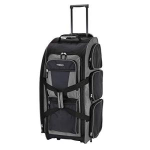 Travelers Club 30" Xpedition Upright Rolling Travel Duffel Bag, Charcoal Grey, Large