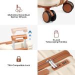 Romtour 3 Piece Luggage Set 20 Inch Carry On Suitcase with Spinner Wheels, PC Hard Shell TSA Lock, Expandable & Fully Lined Interior, Airline Approved