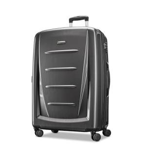 Samsonite Winfield 2 Hardside Expandable Luggage with Spinner Wheels, Charcoal, Checked-Large 28-Inch