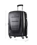 Samsonite Winfield 2 Hardside Expandable Luggage with Spinner Wheels, Charcoal, Checked-Large 28-Inch