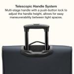 U.S. Traveler Anzio Softside Expandable Spinner Luggage, Dark Grey, Checked-Large 30-Inch