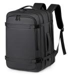 ORILOOSEN Expandable travel backpack Men Women,Airline Approved Carry On Luggage,Business commuting backpack, water-resistant (Black)