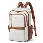 Shrrie Leather 17 inch Laptop Backpack for Women, Large Travel Backpack Purse for Casual Daypack College Work Bag