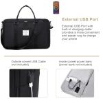 Scothen Convertible Travel Garment Bag,Carry On Garment Duffle Bag with Toiletry and Shoe bag,Garment Bags for Travel,2 in 1 Hanging Dress Suitcase Suit Travel Bags for Women with USB Charging Port