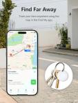 Lmrbelec Tracker Tags, Item Finder Work with Apple Find My (iOS Only), Tracking Device Locator Smart Tag for Luggage, Keys, Wallet, Bike, Bags (Multi-Color, 4 Pack)