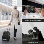 Kenneth Cole REACTION Chelsea Chevron Quilted Luggage, Black, Underseater, 17-Inch Carry On