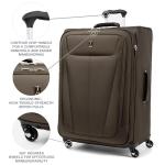 Travelpro Maxlite 5 Softside Expandable Checked Luggage with 4 Spinner Wheels, Lightweight Suitcase, Men and Women, Mocha, Checked Large 29-Inch