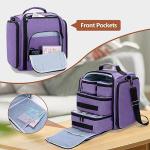 BAFASO Large Travel Toiletry Bag with 4 Removable Pouches, Multifunctional Makeup Bag Hair Bag for Toiletry and Makeup Supplies, Purple