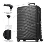 Travelpro Maxlite Air V2 Hardside Expandable Checked Luggage, 8 Spinner Wheels, Lightweight Hard Shell Suitcase, TSA lock, Black, Checked Large 28-Inch