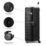 Travelpro Maxlite Air V2 Hardside Expandable Checked Luggage, 8 Spinner Wheels, Lightweight Hard Shell Suitcase, TSA lock, Black, Checked Large 28-Inch