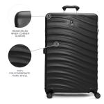 Travelpro Maxlite Air V2 Hardside Expandable Checked Luggage, 8 Spinner Wheels, Lightweight Hard Shell Suitcase, TSA lock, Black, Checked Large 28-Inch