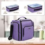 BAFASO Large Travel Toiletry Bag with 4 Removable Pouches, Multifunctional Makeup Bag Hair Bag for Toiletry and Makeup Supplies, Purple