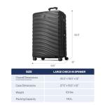 Travelpro Maxlite Air V2 Hardside Expandable Checked Luggage, 8 Spinner Wheels, Lightweight Hard Shell Suitcase, TSA lock, Black, Checked Large 28-Inch