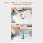 7 Sizes Reusable Vacuum Bags with Electric Pump Vacuum Compression Sealer Bag Mini Vacuum Sealer Machine for Clothes Organizer