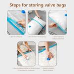 7 Sizes Reusable Vacuum Bags with Electric Pump Vacuum Compression Sealer Bag Mini Vacuum Sealer Machine for Clothes Organizer