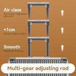 ROAMING Zipperless Luggage 28 Inch with Aluminum Frame, Checked-Large Lightweight 3-Layer PC Hard Shell Suitcase with Spinner Wheels, Metal Travel Luggage with Three TSA Locks, gray