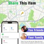Air Tracker Tags-4 Pack: Smart Bluetooth Tracker, Item Finder Works with Apple Find My (iOS Only) App, Trakcer Tag Locator for Keys, Luggage, Satchel, weTag mini. (Not for Android Devices)