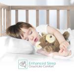 Nestl 2 Pack Toddler Pillow for Sleeping 13 x 18, Small Kids Pillow for Travel, Car, School, Nap, & Toddler Bed, Machine Washable Soft Cotton Child 2 Year Old and Up - White