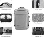 Gieury 60L Backpack, Extra Large Travel Backpack for Men & Women, Expandable Big Capacity For Airplanes, Travel Gifts for Men Women, Fits 18.4 Inch Laptop, Luggage Suitcase Daypack Bag, Grey