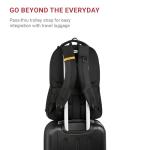 SwissGear Cecil 5505 Laptop Backpack, Black/Gold, 18-Inch