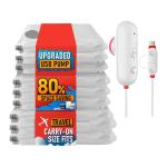 Lightweight travel vacuum bag with USB electric suction pump,Travel Compressed Organizer Bag,Vacuum Storage Bags For Clothes 8pc