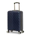 Kenneth Cole REACTION Madison Square Lightweight Hardside Chevron Expandable Spinner Luggage, Navy, 20-Inch Carry On