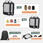 Compression Packing Cubes for Travel, Lightweight 6 Set Bags Cruise Must Haves for Luggage Carry On Suitcase and Clothes Organizer, Durable Vacation Essentials and Accessories Gifts for Women and Men