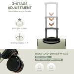 LOVEVOOK Carry On Luggage 22x14x9 Airline Approved,20 Inch Carry-on Suitcase for Women,Softside Suitcases with Wheels,Rolling Checked Luggage with TSA Lock,Lightweight Travel