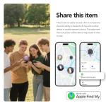 Air Tracker Tags-4 Pack: Bluetooth Tracker Tag, Item Finder Works with Apple Find My App, Trakcer Tag Locator for Your Keys, Wallet, Luggage, Backpack, and More.