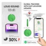 Air Tracker Tags-4 Pack: Bluetooth Tracker Tag, Item Finder Works with Apple Find My App, Trakcer Tag Locator for Your Keys, Wallet, Luggage, Backpack, and More.