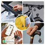 Air Tracker Tags-4 Pack: Bluetooth Tracker Tag, Item Finder Works with Apple Find My App, Trakcer Tag Locator for Your Keys, Wallet, Luggage, Backpack, and More.