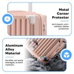 20 Inch Carry on Luggage Carry-on with Cup Holder & USB Port, Luggage with Airline Approved TSA Lock, Softside Lightweight carry on luggage 22 x 14 x 9 airline approved 360° Spinner Double Wheels